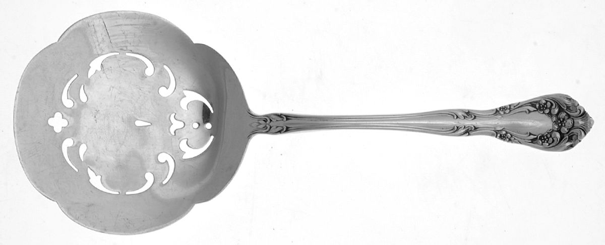 Chateau Rose (Sterling, 1940, No Monograms) Tomato Server, Solid Piece by Alvin-1