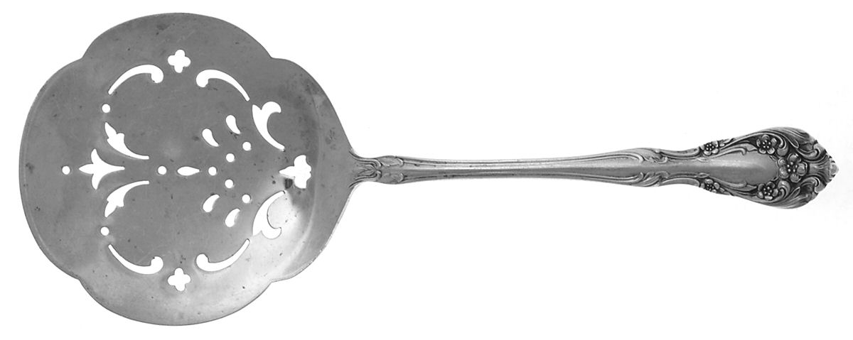 Chateau Rose (Sterling, 1940, No Monograms) Tomato Server, Solid Piece by Alvin-1