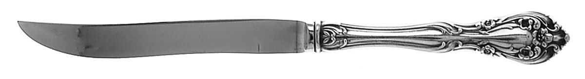 Chateau Rose (Sterling, 1940, No Monograms) Individual Steak Knife w/Bevel Blade by Alvin-1