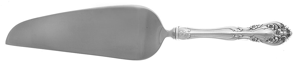 Chateau Rose (Sterling, 1940, No Monograms) Pie & Cake Server with Stainless Blade by Alvin-1