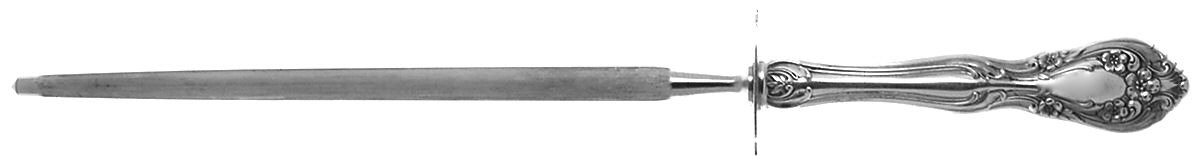 Chateau Rose (Sterling, 1940, No Monograms) Large Steel Rod Knife Sharpener by Alvin-1