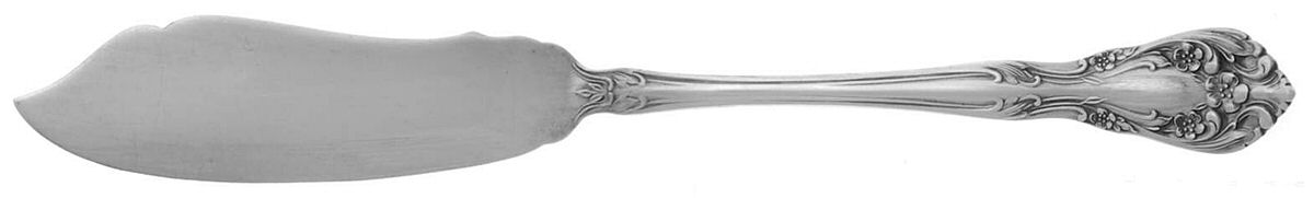 Chateau Rose (Sterling, 1940, No Monograms) Flat Handle Master Butter Knife by Alvin-1