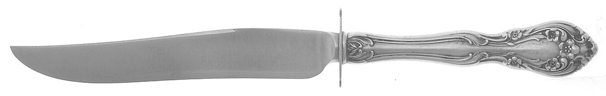 Chateau Rose (Sterling, 1940, No Monograms) Small Steak Carving Knife with Stainless Blade by Alvin-1
