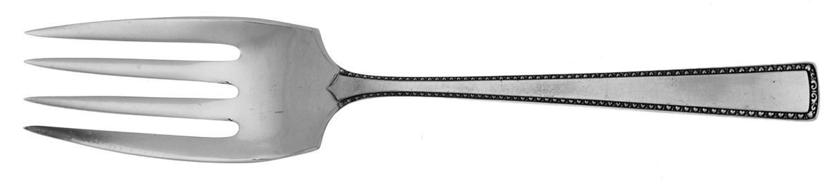 Classic (Silverplate, 1925) Small Solid Cold Meat Serving Fork by Alvin-1