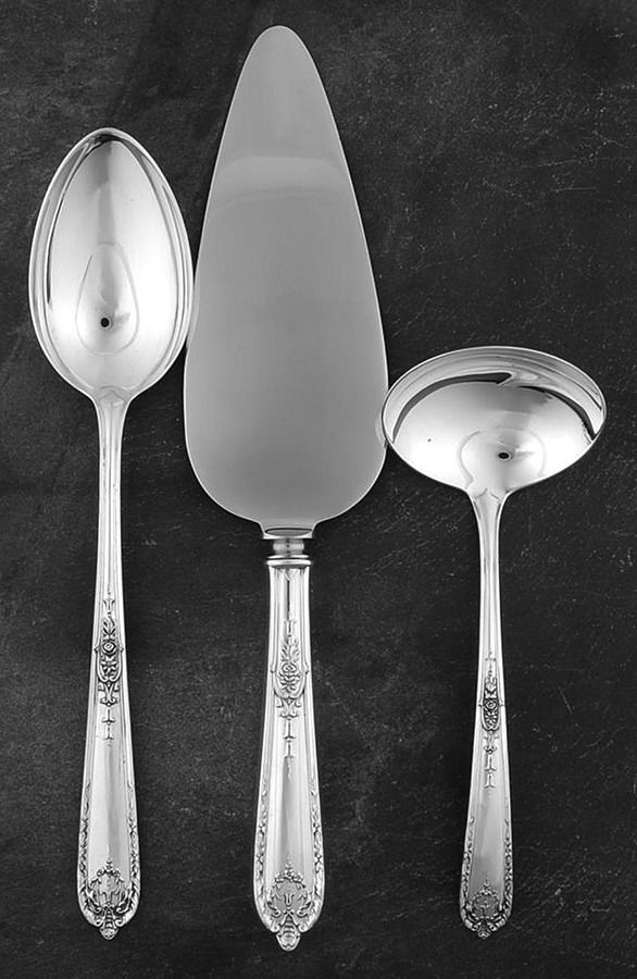 Della Robbia (Sterling, 1922, No Monograms) 3 Piece Completer Set by Alvin-1
