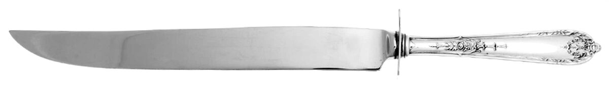 Della Robbia (Sterling, 1922, No Monograms) Carving Knife Small with Stainless Blade HC by Alvin-1