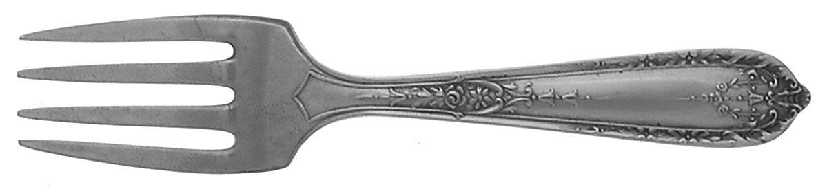 Della Robbia (Sterling, 1922, No Monograms) Baby Fork by Alvin-1