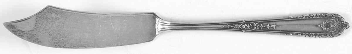 Della Robbia (Sterling, 1922, No Monograms) Flat Handle Master Butter Knife by Alvin-1