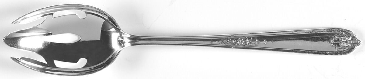 Della Robbia (Sterling, 1922, No Monograms) Pierced Tablespoon (Serving Spoon) by Alvin-1