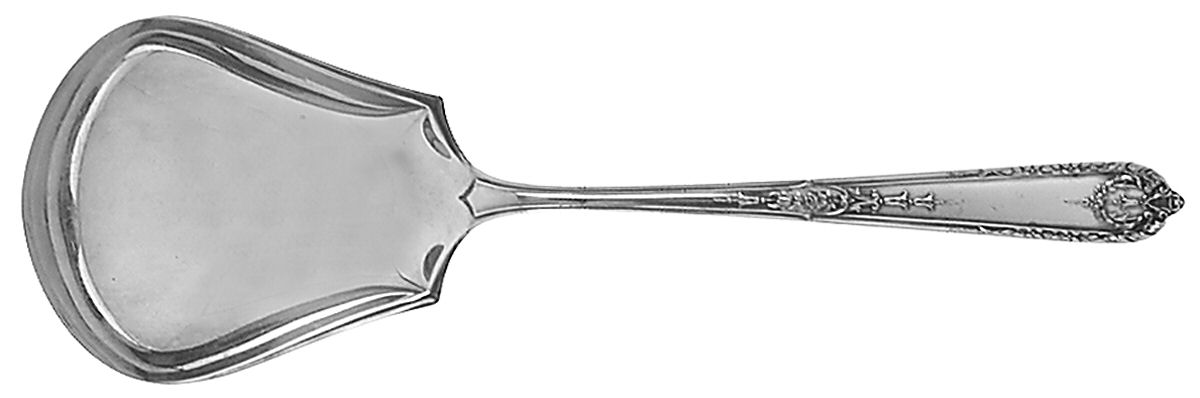 Della Robbia (Sterling, 1922, No Monograms) Small Solid Berry/Casserole Spoon by Alvin-1