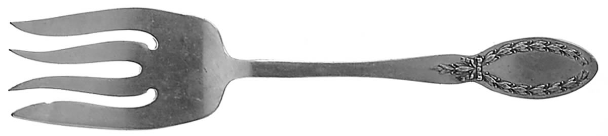 Diana (Silverplate, 1910) Small Solid Cold Meat Serving Fork by Alvin-1