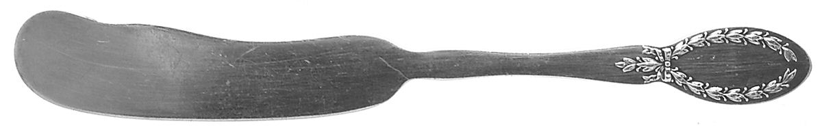 Diana (Silverplate, 1910) Flat Handle Butter Spreader by Alvin-1