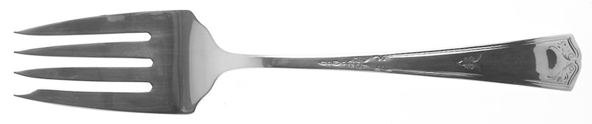 Duquesne (Sterling, 1920) Small Solid Cold Meat Serving Fork by Alvin-1