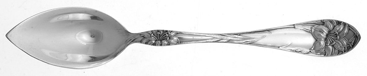 Easter Lily (Silverplate, 1907) Fruit/Orange Spoon by Alvin-1