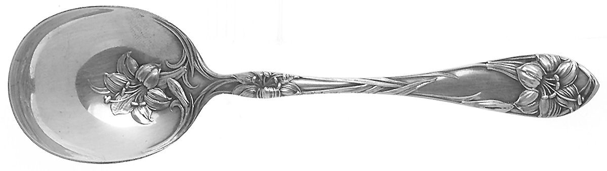Easter Lily (Silverplate, 1907) Sugar Spoon by Alvin-1