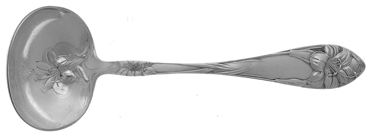 Easter Lily (Silverplate, 1907) Solid Gravy Ladle by Alvin-1