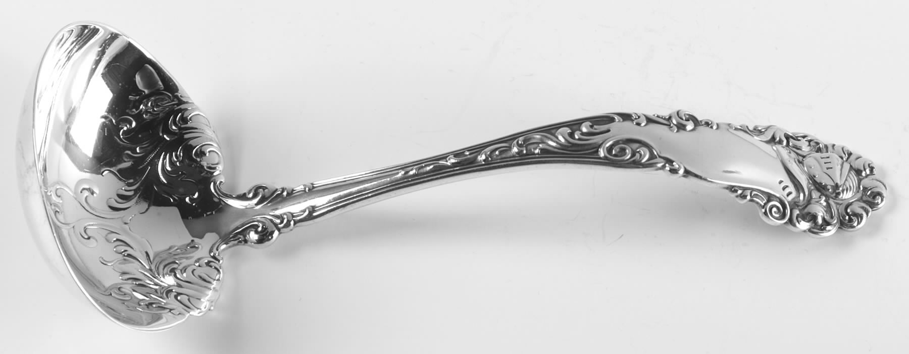 Edward VII (Sterling, 1899) Solid Gravy Ladle by Alvin-1
