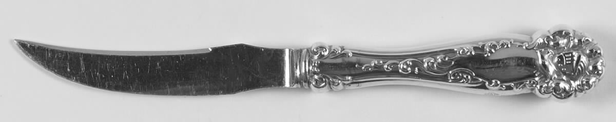 Edward VII (Sterling, 1899) Individual Fruit Knife with Silverplate Blade by Alvin-1