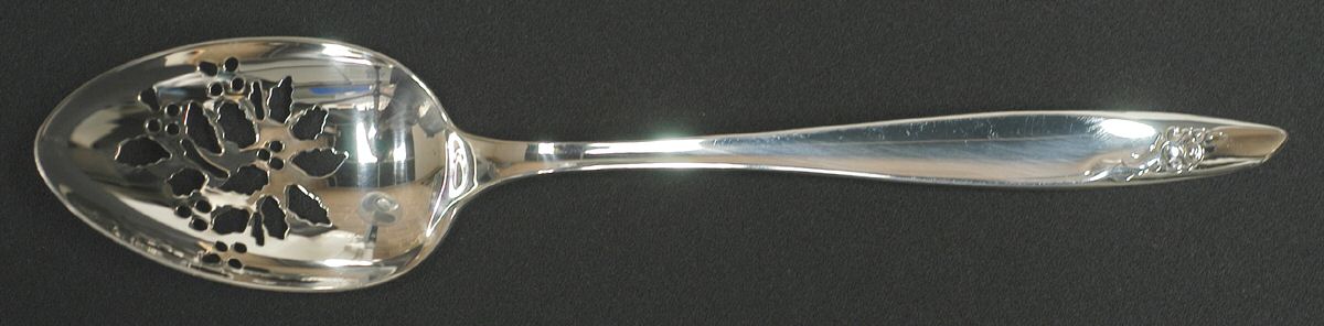 Eternal Rose (Sterling, 1963) Holiday Tablespoon with Pierced Bowl HC by Alvin-1