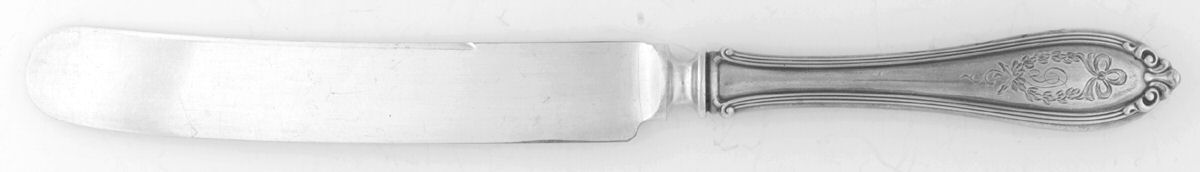 Evangeline No. 7 (Sterling, 1910) Knife-Old French/Hollow-Bolster-Monogram by Alvin-1