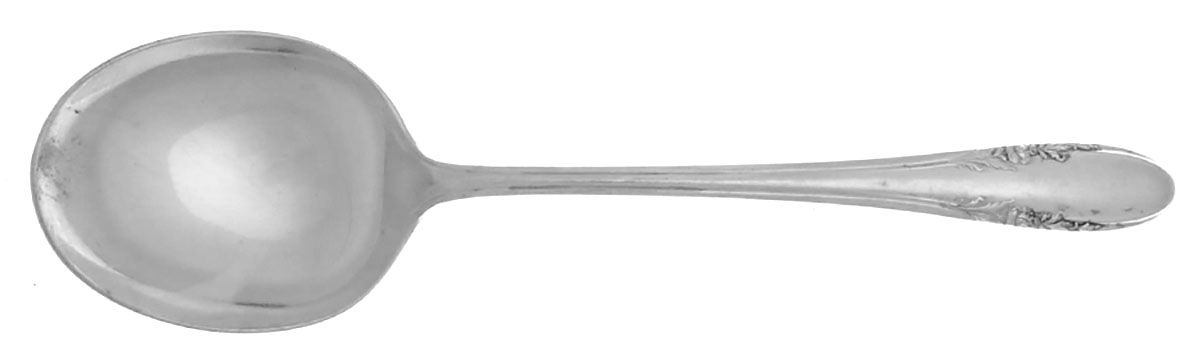 Fashion Lane (Silverplate, 1940) Round Bowl Soup Spoon (Bouillon) by Alvin-1