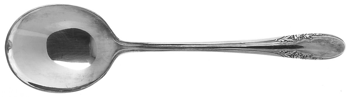 Fashion Lane (Silverplate, 1940) Round Bowl Soup Spoon (Cream Soup) by Alvin-1