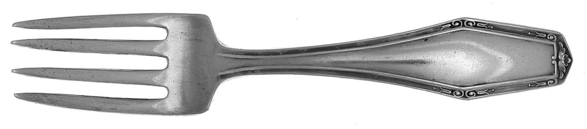 Flanders-New (Sterling, 1923, No Monograms) Baby Fork by Alvin-1