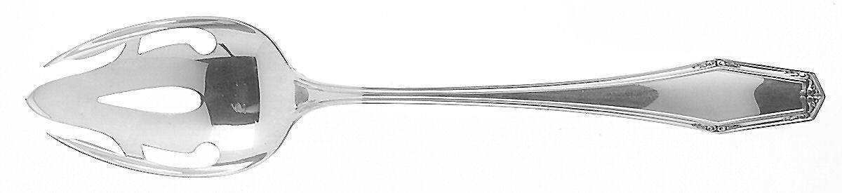 Flanders-New (Sterling, 1923, No Monograms) Pierced Tablespoon (Serving Spoon) by Alvin-1