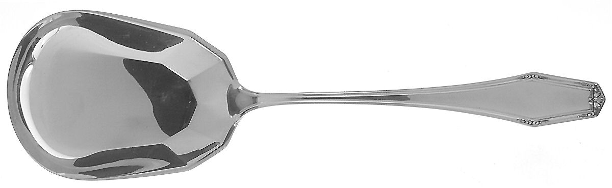 Flanders-New (Sterling, 1923, No Monograms) Solid Salad Serving Spoon by Alvin-1