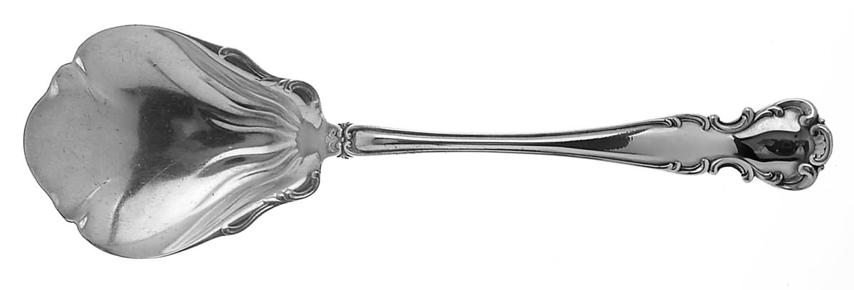 Flanders-Old (Sterling, 1900, No Monograms) Large Solid Berry/Casserole Spoon by Alvin-1