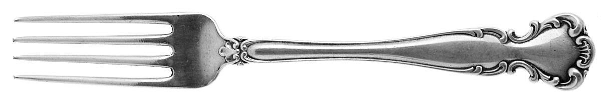 Flanders-Old (Sterling, 1900, No Monograms) Solid Youth Tea Fork by Alvin-1