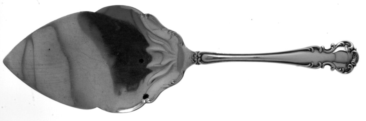 Flanders-Old (Sterling, 1900, No Monograms) Large Solid Pie Knife by Alvin-1