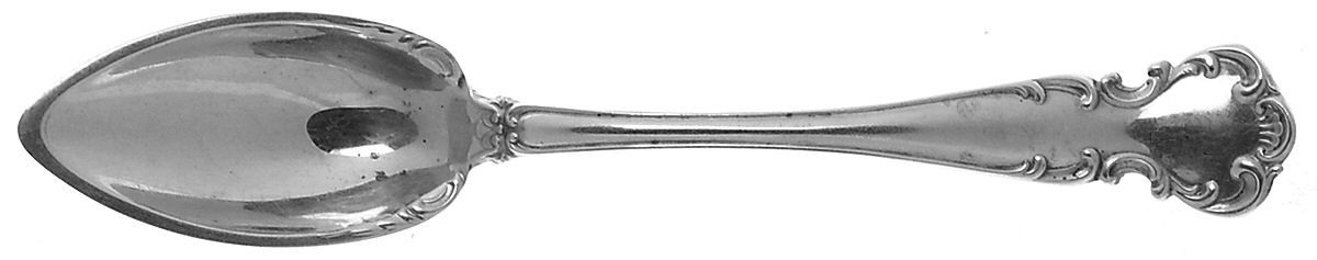 Flanders-Old (Sterling, 1900, No Monograms) Fruit/Orange Spoon by Alvin-1