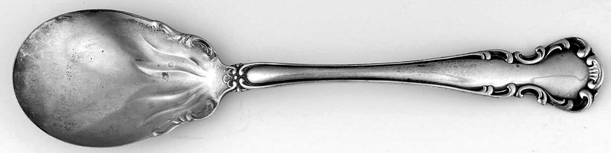 Flanders-Old (Sterling, 1900, No Monograms) Sugar Spoon by Alvin-1