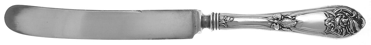 Fleur De Lis (Sterling, 1907) Old French Hollow Knife with Bolster by Alvin-1