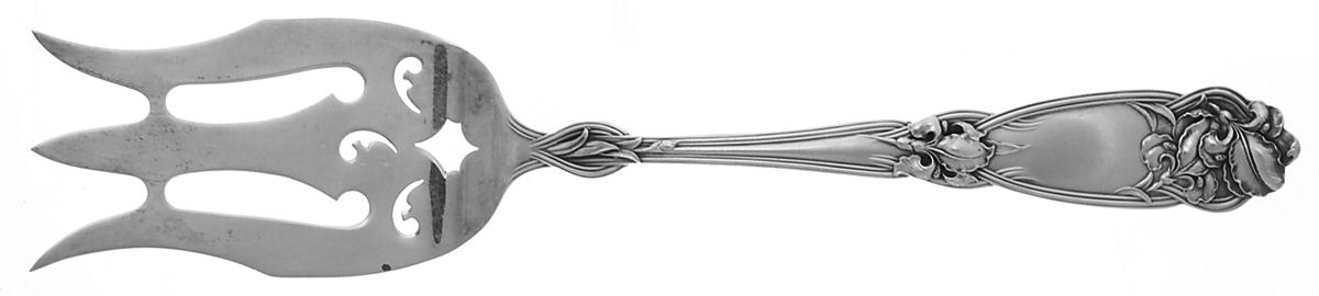 Fleur De Lis (Sterling, 1907) Vegetable Serving Fork (Solid) by Alvin-1
