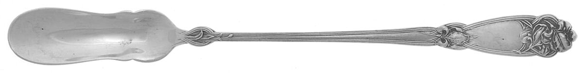 Fleur De Lis (Sterling, 1907) Large Horseradish Serving Spoon by Alvin-1
