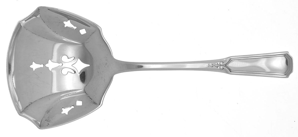 Florence Nightingale (Sterling, 1919) Solid Bon Bon Spoon with Pierced Bowl by Alvin-1