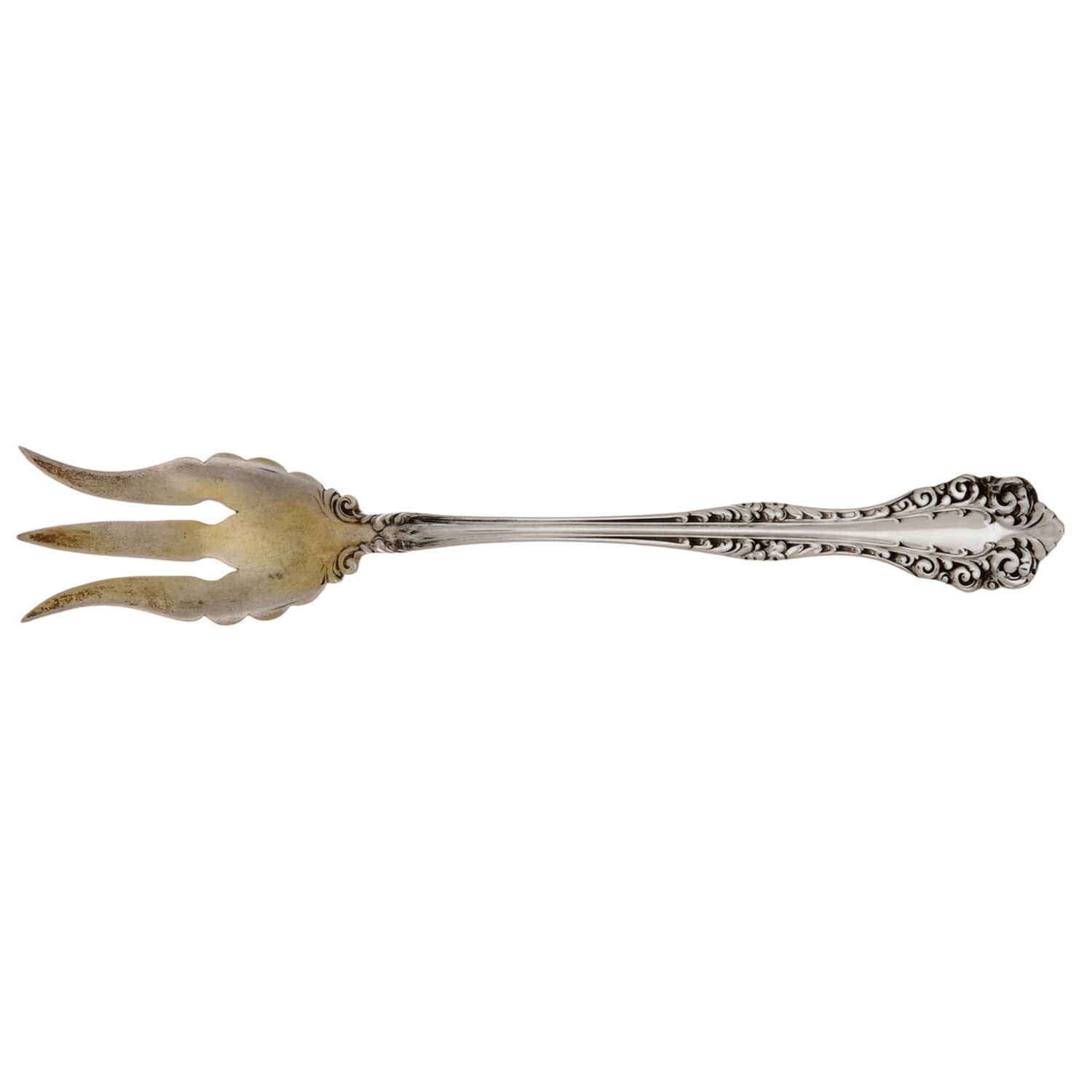 Florentine (Sterling, 1900) Old Style Pickle Fork by Alvin-1
