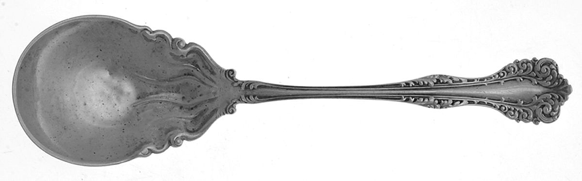 Florentine (Sterling, 1900) Solid Salad Serving Spoon by Alvin-1
