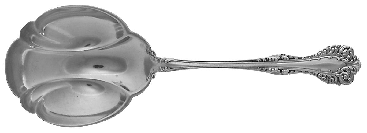Florentine (Sterling, 1900) Small Solid Berry/Casserole Spoon by Alvin-1