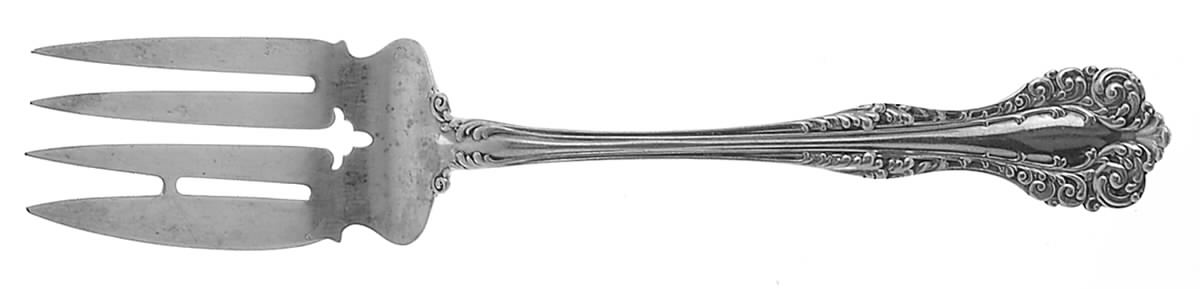 Florentine (Sterling, 1900) Small Solid Cold Meat Serving Fork by Alvin-1