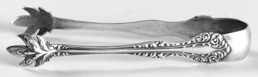 Florentine (Sterling, 1900) Small Sugar Tongs by Alvin-1