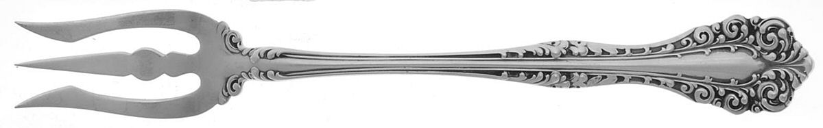 Florentine (Sterling, 1900) Olive Fork by Alvin-1