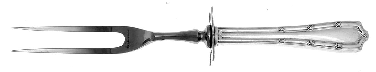 Francis I (Sterling, 1910, No Monograms) Small Carving Fork W/Sterling Guard by Alvin-1