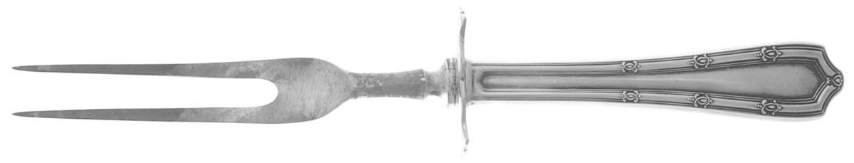 Francis I (Sterling, 1910, No Monograms) Small Steak Carving Fork with Stainless Prongs by Alvin-1