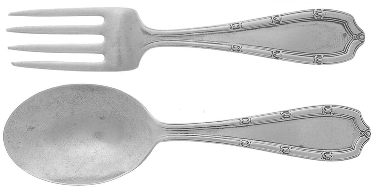 Francis I (Sterling, 1910, No Monograms) 2 Pc Baby Set (BF, BS) by Alvin-1