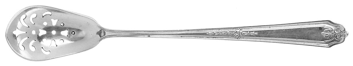 Gainsborough (Sterling, 1930) Pierced Bowl Short Handle Olive Spoon by Alvin-1