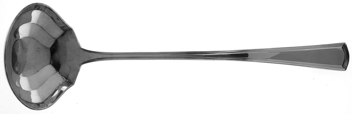 George Washington (Silverplate, 1913) Solid Soup Ladle by Alvin-1