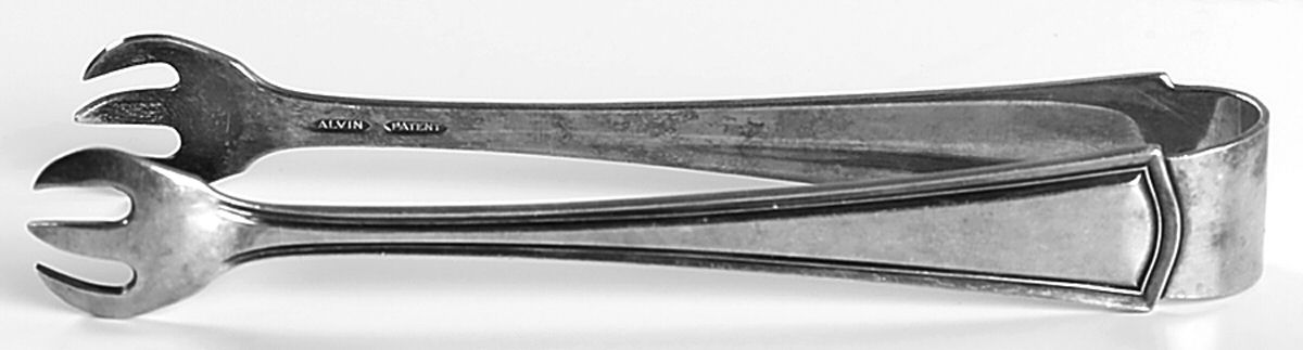 George Washington (Silverplate, 1913) Sugar Tongs by Alvin-1